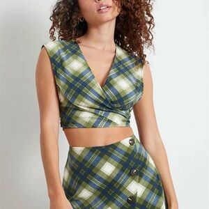 We Wore What Tie Back Wrap Top